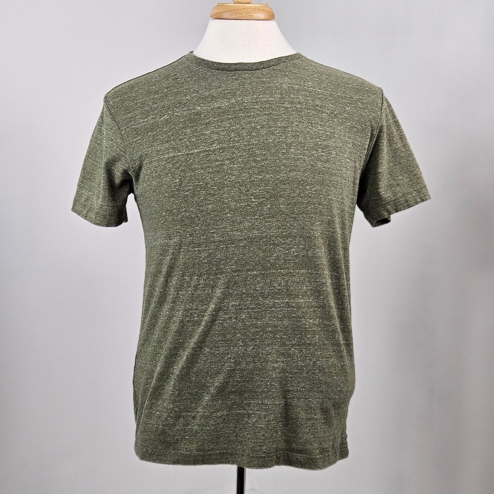 Todd Snyder Short Sleeve T-Shirt Olive Heathered Green Men Small or Slim Medium